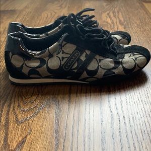 Black coach sneakers